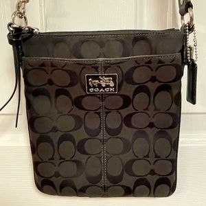 Coach Black Crossbody with Outside Pocket and Adjustable Strap